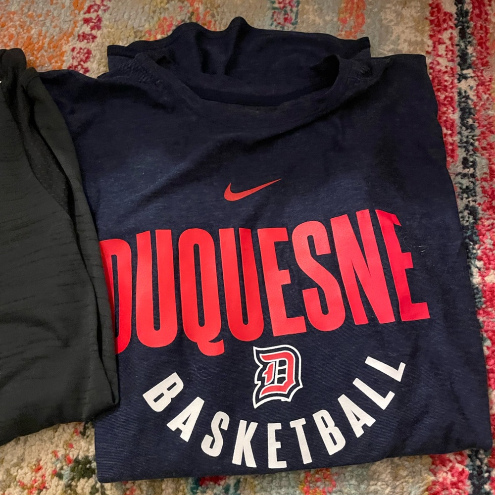 Duquesne Dukes Basketball Long Sleeve DriFit Shirts - Picture 2 of 4